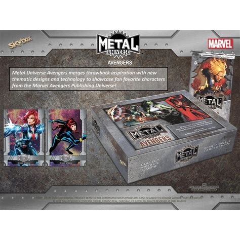 marvel metal avengers hobby box|marvel collectible cards.